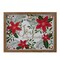 Northlight Lighted Wooden Frame Poinsettia "Joy to the World" Christmas Plaque - 11.75"